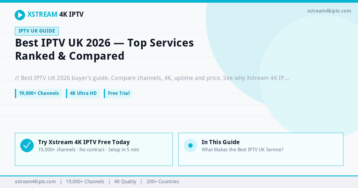 Best IPTV UK 2026